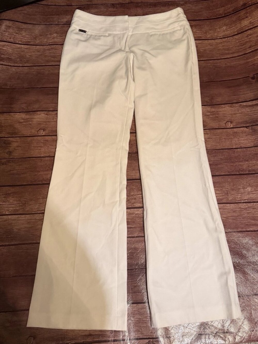 Women’s Express Editor White Slacks Dress Pants Trousers Size 6